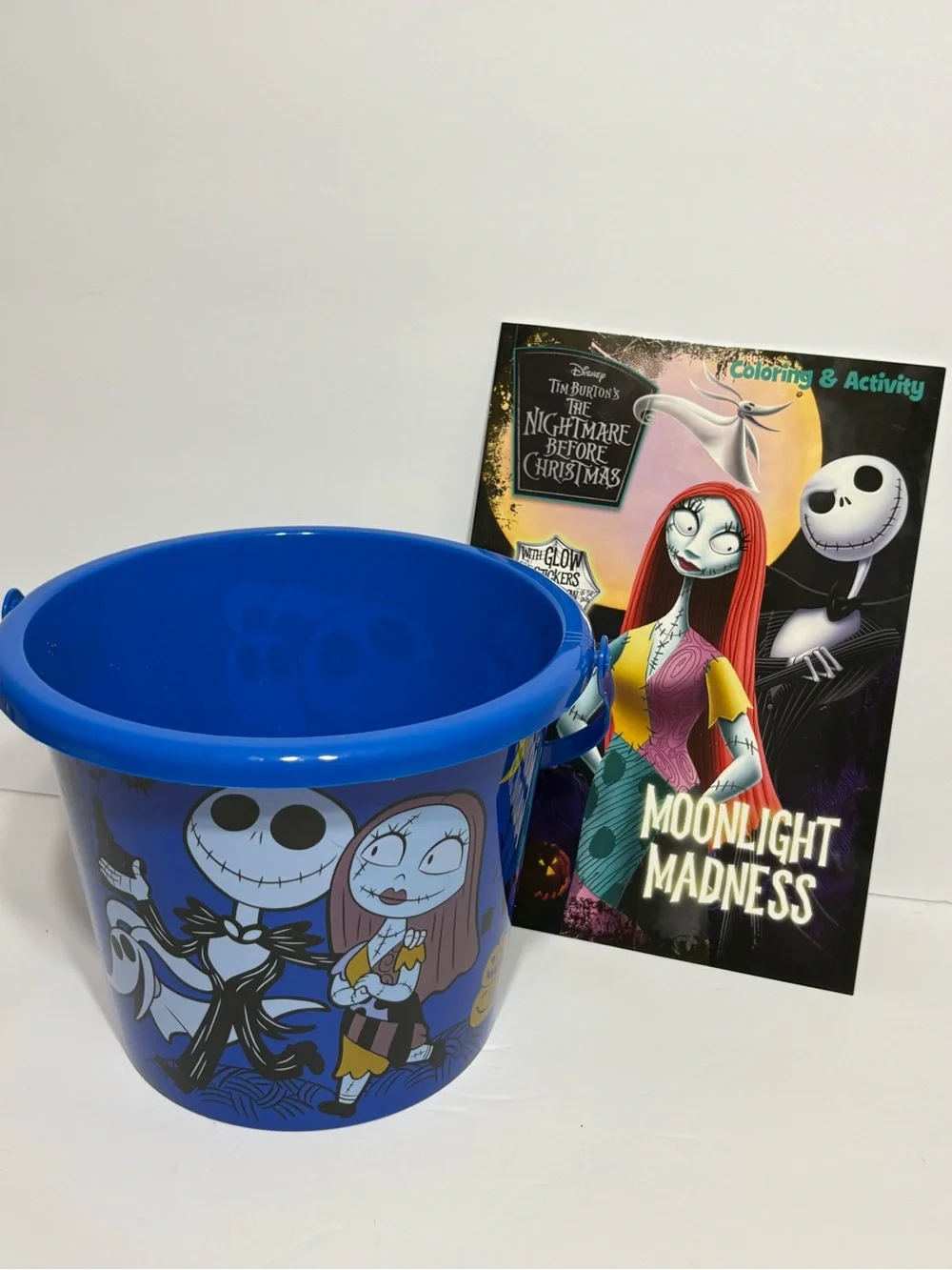 The Nightmare Before Christmas Blue Trick-or-Treat Pail with Activity Book